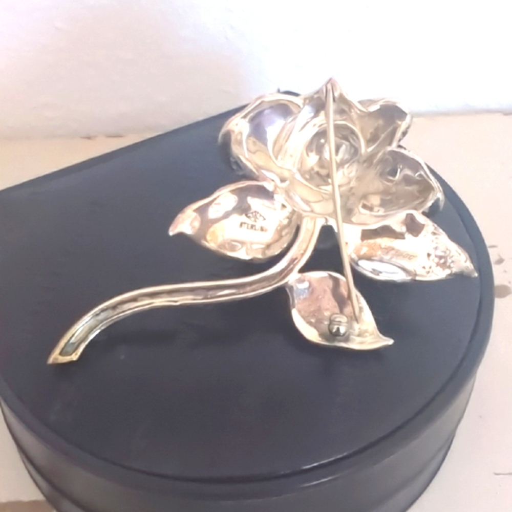 Vintage "Judith Jack" Retired Limited Sterling Silver Marcasite 🌹 - Picture 3 of 11